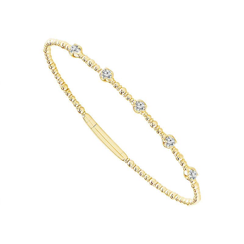 Diamond Bangles 0.33 ct tw 14k White Gold