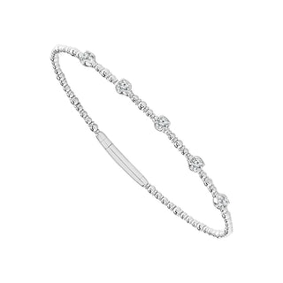 Diamond Bangles 0.33 ct tw 14k White Gold