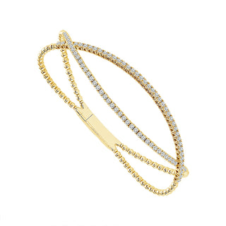 Diamond Bangles 1.00 ct tw 14k White Gold