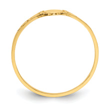 Cargar imagen en el visor de la galería, 14k Polished Oval Baby Signet Ring