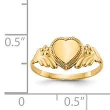 Cargar imagen en el visor de la galería, 14k Polished Heart Baby Ring