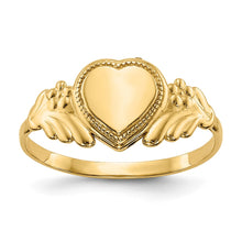 Cargar imagen en el visor de la galería, 14k Polished Heart Baby Ring