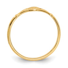 Cargar imagen en el visor de la galería, 14K Gold Polished Oval Baby Ring