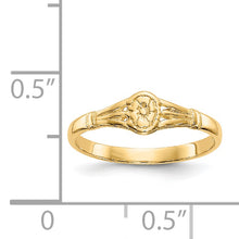 Cargar imagen en el visor de la galería, 14K Gold Polished Oval Baby Ring