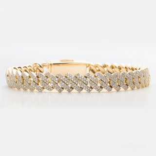 10KY 6.30CTW DIAMOND SQUARE LINK MIAMI CUBAN