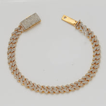 10KY 4.00CTW DIAMOND SQUARE MIAMI CUBAN BRACELET