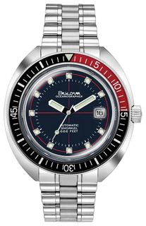 BULOVA DEVIL DIVER RED/BLUE Oceanographer Automatic 98b320