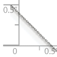 Load image into Gallery viewer, 14k WG .75mm Cable Pendant Chain Anklet