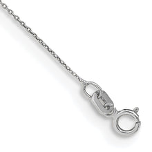 Load image into Gallery viewer, 14k WG .75mm Cable Pendant Chain Anklet