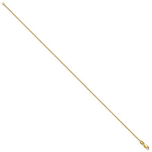 Load image into Gallery viewer, 14k 1.4mm D/C Round Open Link Cable Chain Anklet