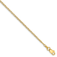 Load image into Gallery viewer, 14k 1.5mm Lightweight Flat Anchor Link Chain Anklet