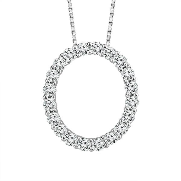 Diamond Fashion Pendant 0.75 ct tw 10k White Gold