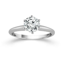 Diamond Solitaire Rings 0.30 Ct tw  14k White Gold