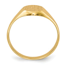 Cargar imagen en el visor de la galería, 14k Childs Closed Back Signet Ring