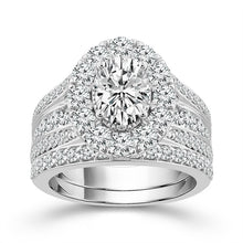 Cargar imagen en el visor de la galería, Diamond Bridal Set 2.5 Ct tw 14k White Gold
