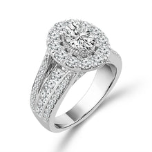 Cargar imagen en el visor de la galería, Diamond Bridal Set 2.5 Ct tw 14k White Gold