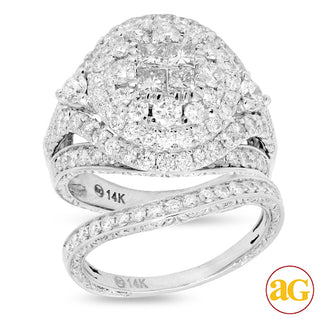 14KW 2.75CTW DIAMOND BRIDAL SET