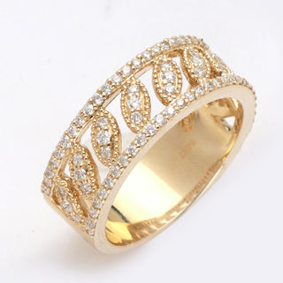 14KY 0.60CT DIAMOND FANCY LADIES BAND