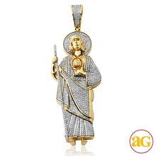 Load image into Gallery viewer, 10KY 1.15CTW DIAMOND ST. JUDE PENDANT