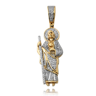 10KY 0.25CTW DIAMOND ST. JUDE PENDANT