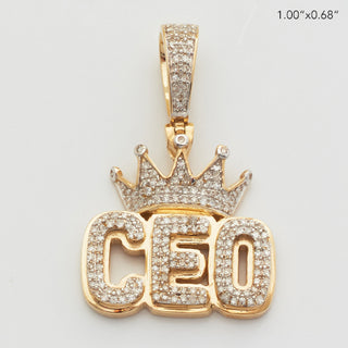 10KY 0.30CTW MICROPAVE DIAMOND BUBBLE TEXT WITH