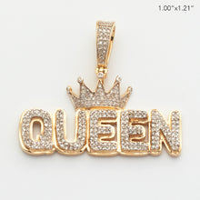 Load image into Gallery viewer, 10KY 0.45CTW MICROPAVE DIAMOND BUBBLE TEXT WITH