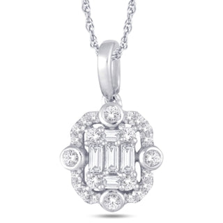 14K All Rose Gold 0.20 Carat Fashion Pendant-0832159-ALR