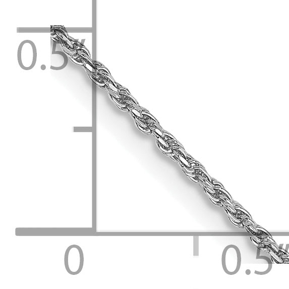 14k WG 1.15mm D/C Machine-made Rope Chain