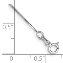 Load image into Gallery viewer, 14k WG .5mm Box with Spring Ring Clasp Chain Anklet