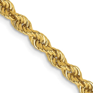 14k Yellow Gold 3mm Rope Chain