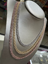 Load image into Gallery viewer, 10K DIAMOND CUBAN CHAIN 5CTW (W/Y/R)