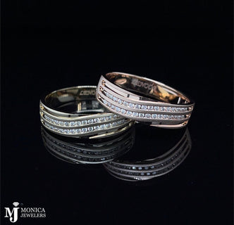 14k men’s fancy diamond band