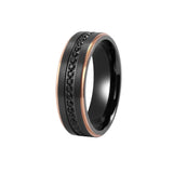 Black Titanium Sapphire Wedding Band