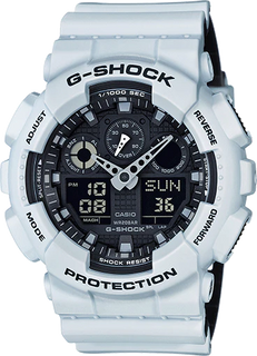 G-Shock GA-100 Military Series Watches - White/One GA100L-7A